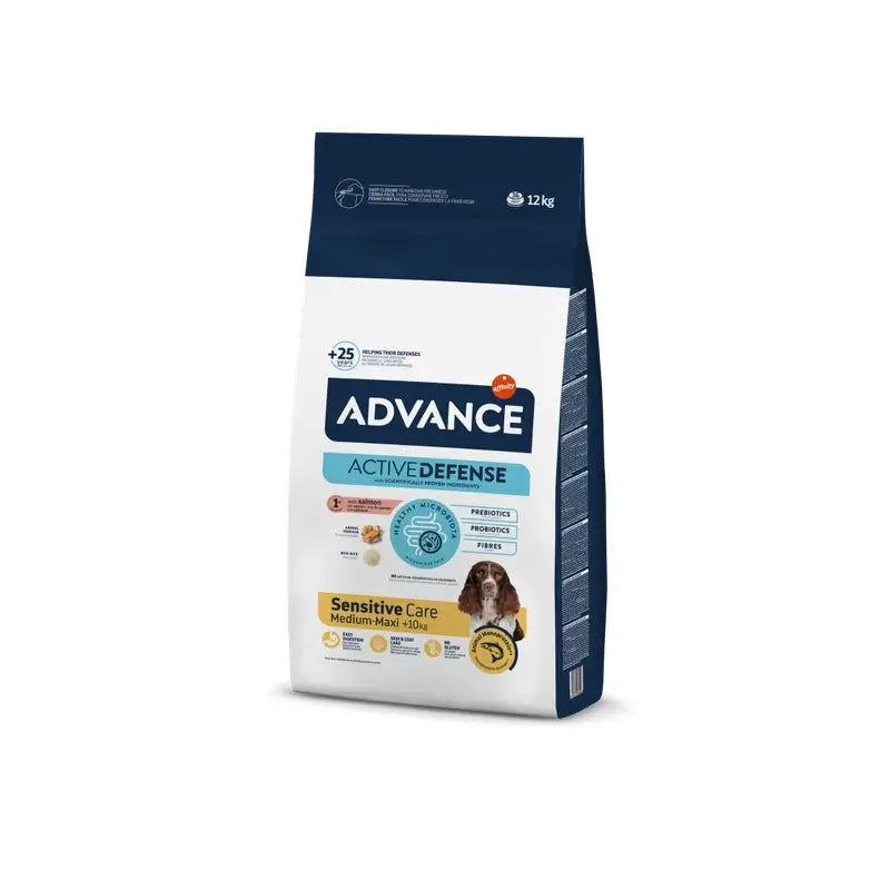 Advance Canine Adult Sensitive Salmon Rice 12Kg, nourriture pour chiens