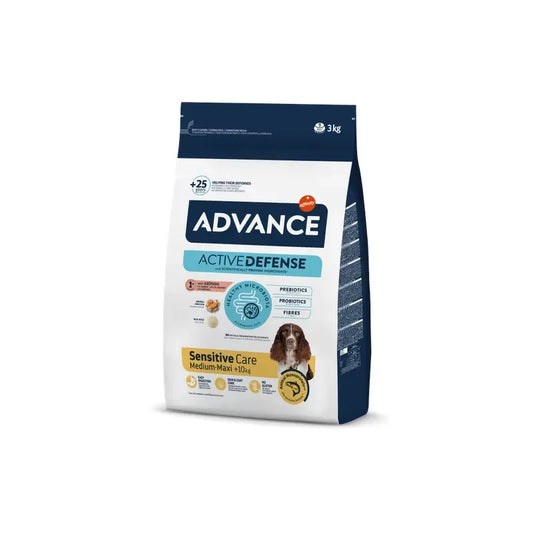 Advance Canine Adult Sensitive Salmon Rice 3Kg, nourriture pour chiens