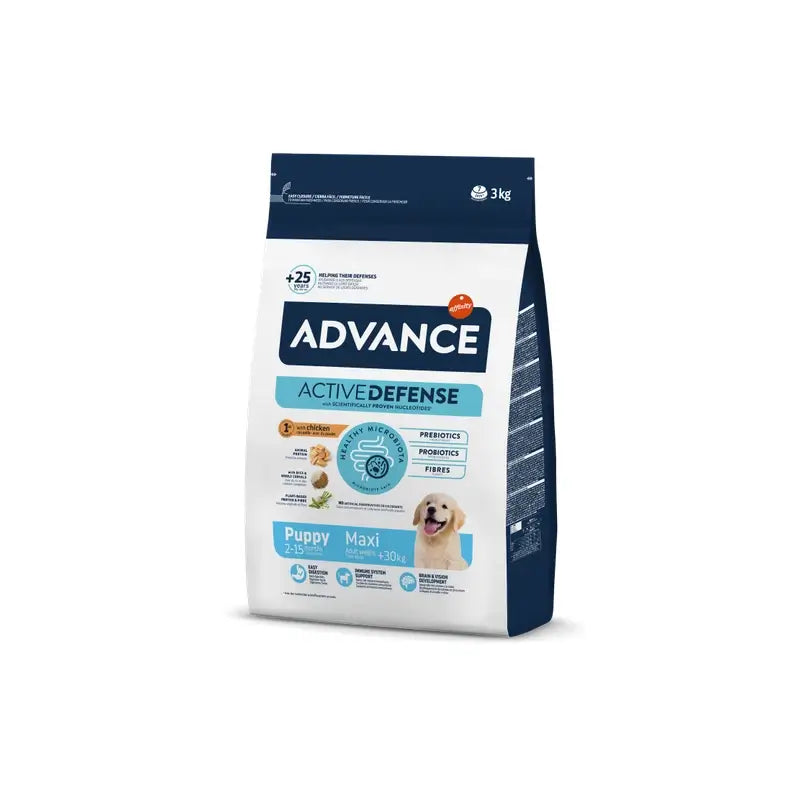 Advance Canine Puppy Maxi Chicken Rice 3Kg, nourriture pour chiens