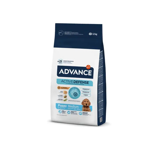 Advance Canine Puppy Medium Chicken Rice 12Kg, nourriture pour chiens