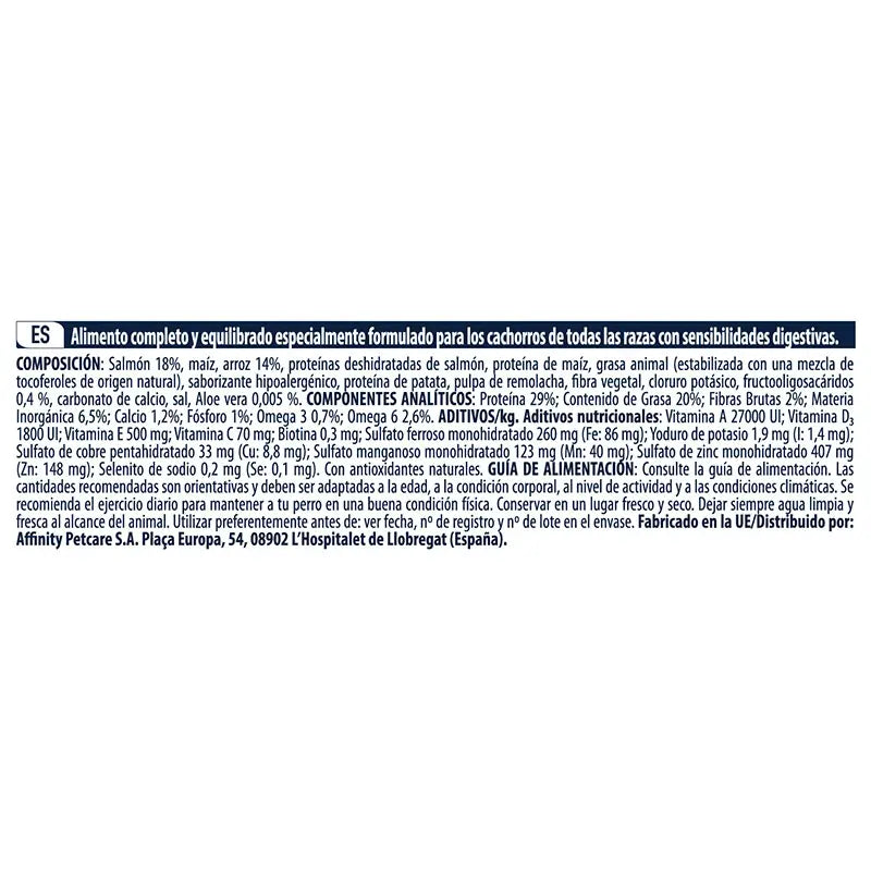 Advance Canine Puppy Sensitive Salmon, 800 g, nourriture pour chiens