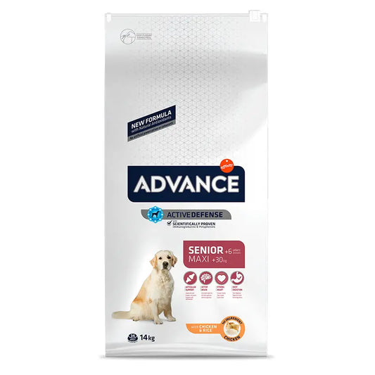Advance Canine Senior Maxi Chicken Rice 14kg, dog food for dogs
