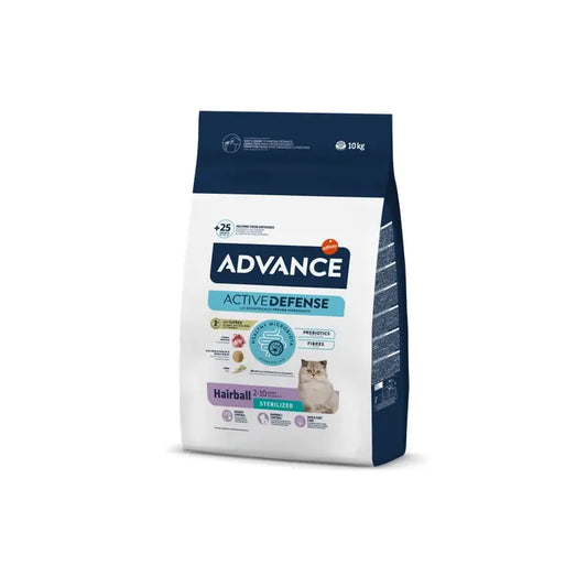 Advance Feline Adult Sterilised Hairball 10Kg, nourriture pour chat
