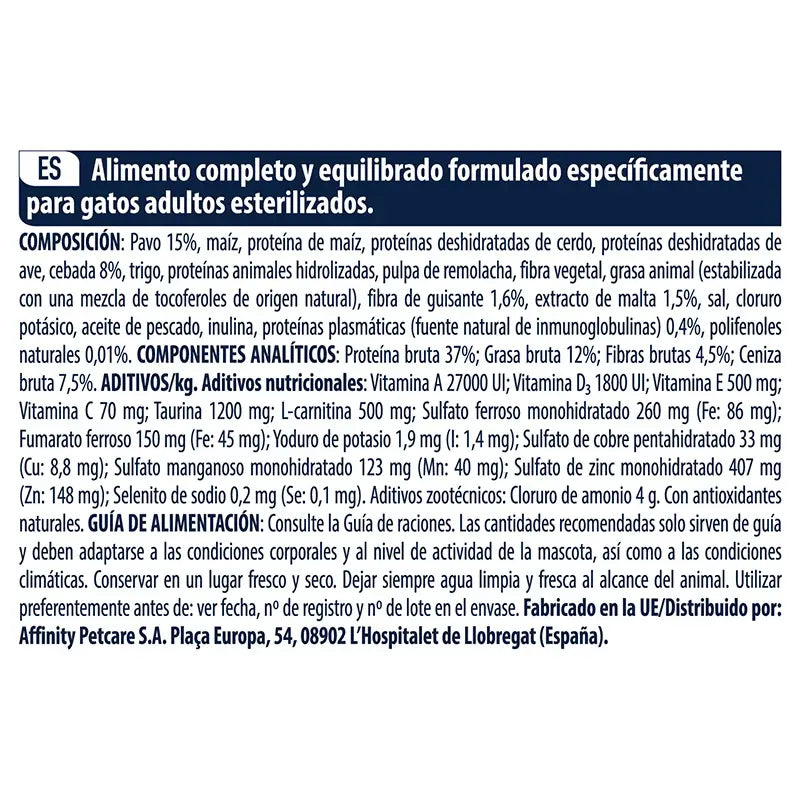 Advance Feline Sterilised Hairball 1,5Kg, nourriture pour chats
