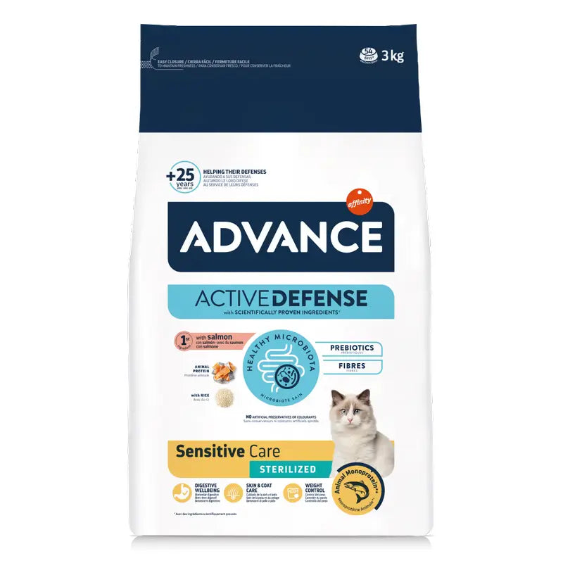 Advance - Croquettes pour chats, au saumon, super premium, 3 kg