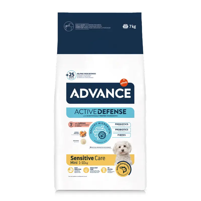 Advance Aliment pour chiens, Mini, au saumon, Superpremium, 7 kg