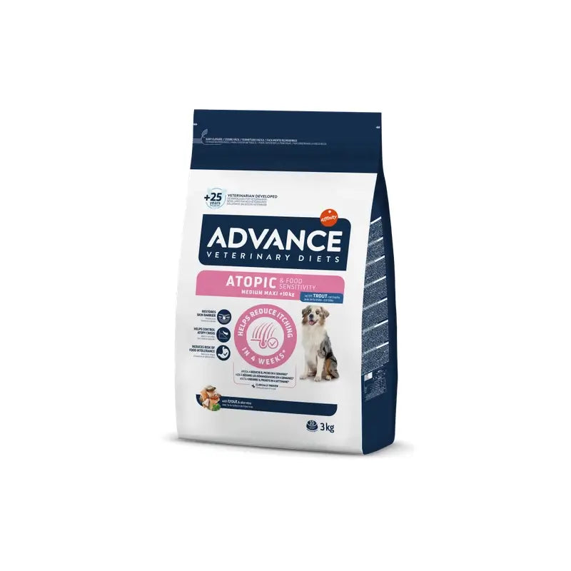 Advance Vet Canine Adult Atopic 3Kg, nourriture pour chiens