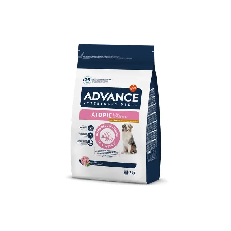 Advance Vet Canine Adult Atopic Rabbit 3Kg, nourriture pour chiens