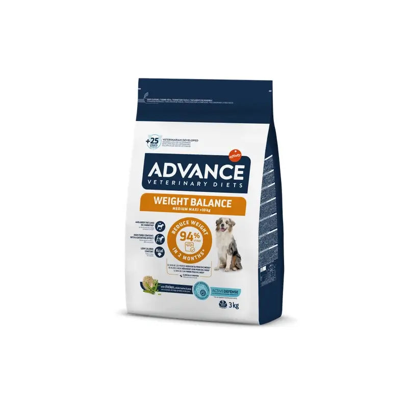 Advance Vet Canine Adult Weight Bal. 3Kg, nourriture pour chiens