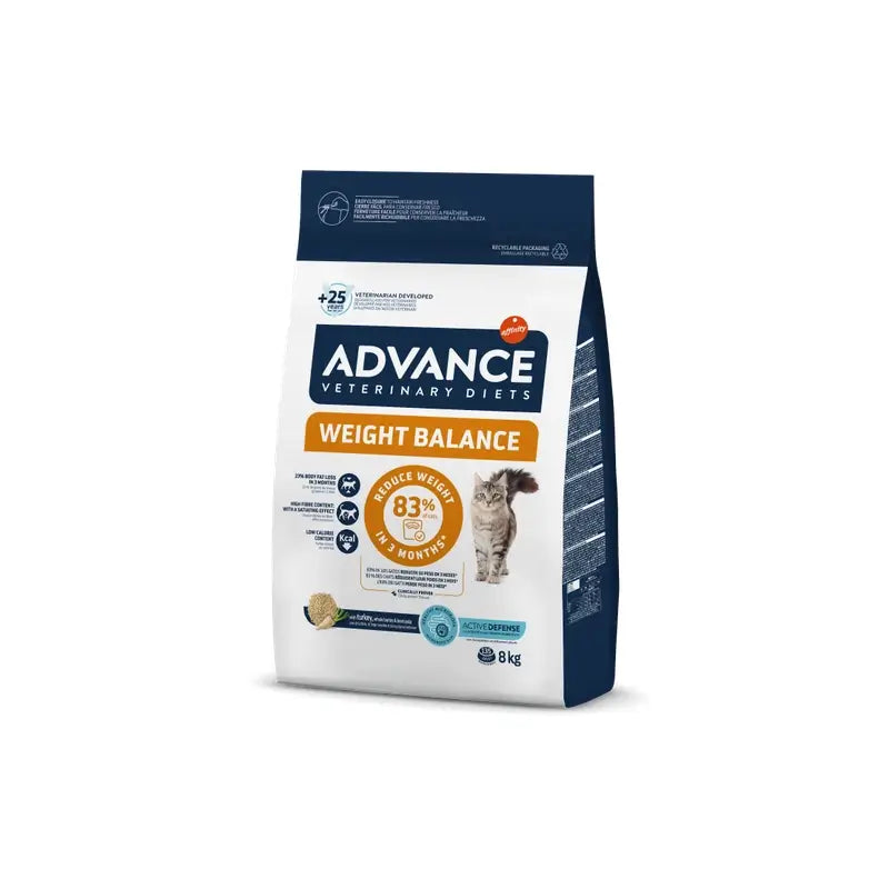 Advance Vet Feline Adult Weight Balance 8Kg, nourriture pour chat