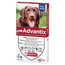 Pipettes antiparasitaires Advantix pour chiens +25 Kg 4pcs x 4 ml