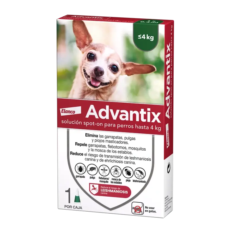 Advantix Mono Pipette, 0.4 ml 0-4Kg