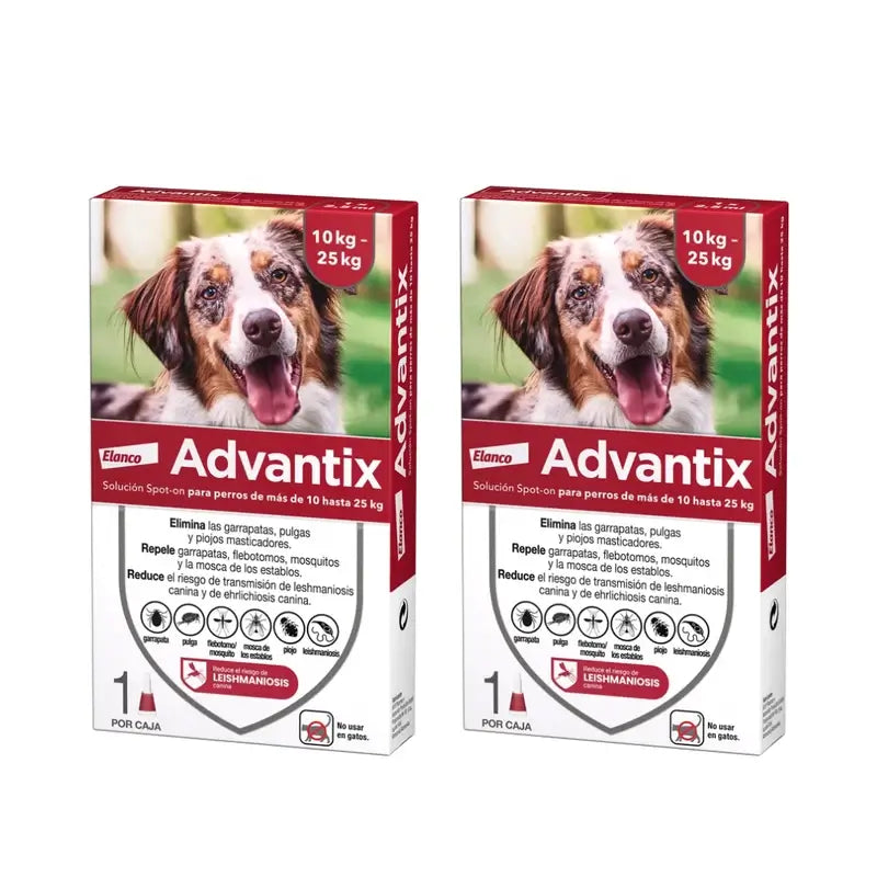 Advantix Mono Pipette, 2,5 Ml 10-25Kg, 2 Units