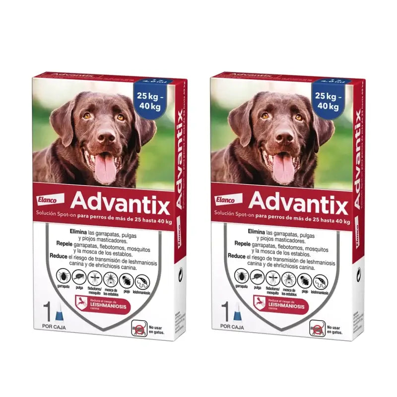 Advantix Mono Pipette, 4,0 Ml +25Kg, 2 Units
