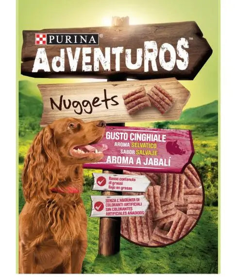 Adventuros Canine Nuggets Wild Boar 6X90Gr, snack for dogs