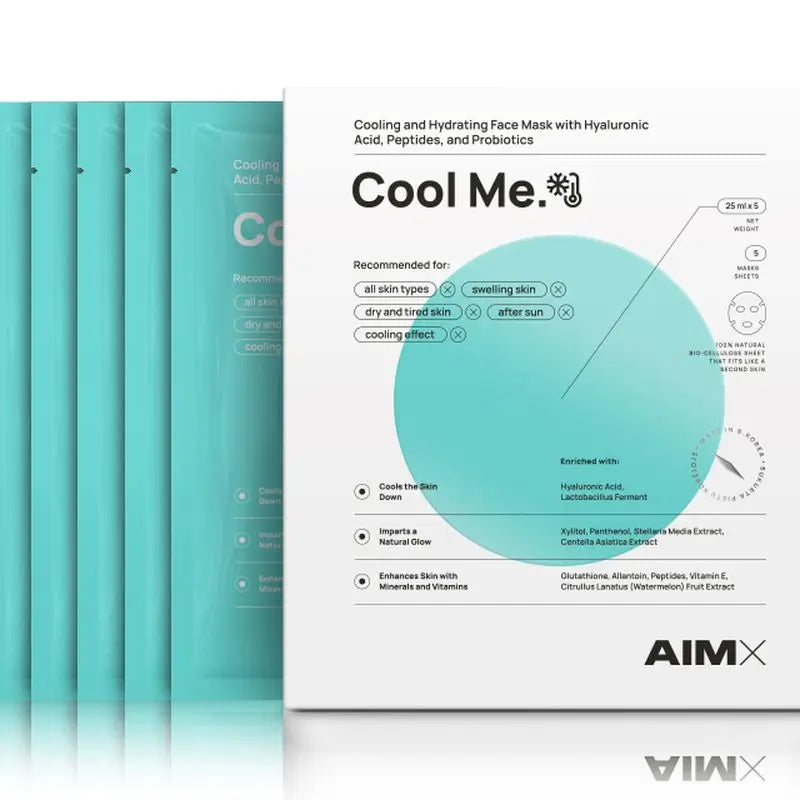 Masque pour le visage "Cool Me" d'Aimx, 25 ml