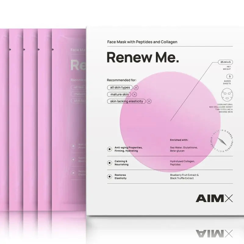 Masque pour le visage "Renew Me" d'Aimx, 25 ml