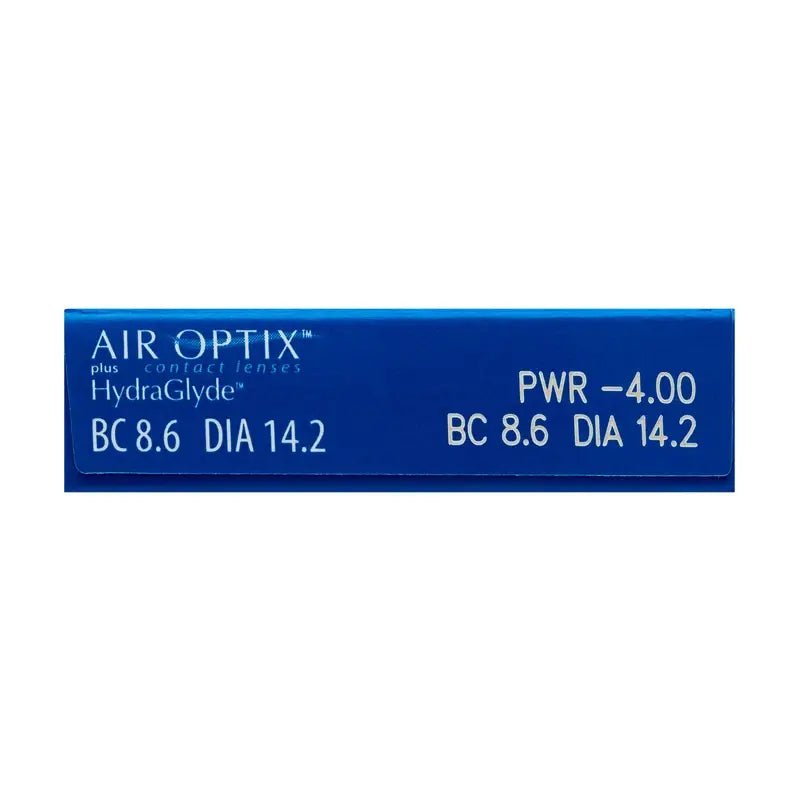 Air Optix Plus Hydraglade Lentilles de contact sphériques mensuelles, 3 unités