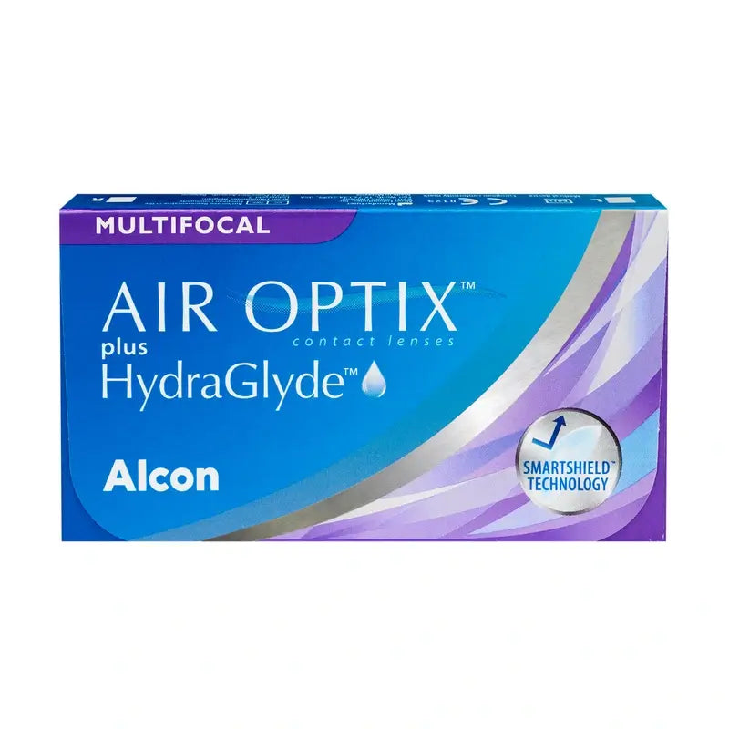 Lentilles multifocales mensuelles Air Optix Plus HydraGlyde, 6 unités