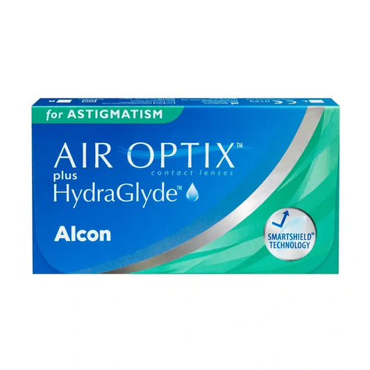 Air Optix Plus HydraGlyde Lentilles toriques mensuelles , 3 unités