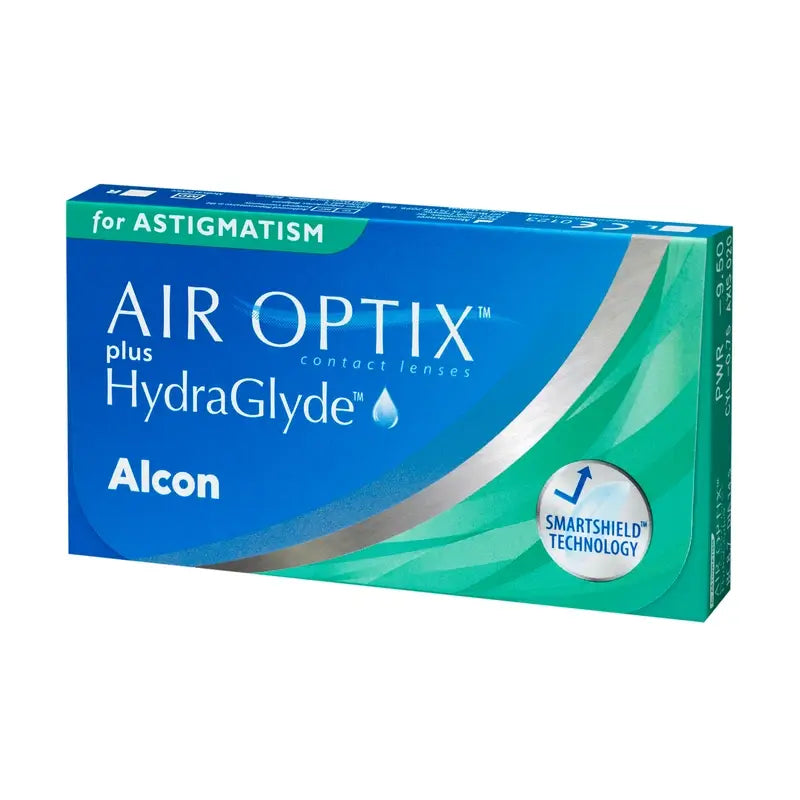 Air Optix Plus HydraGlyde Lentilles toriques mensuelles , 3 unités
