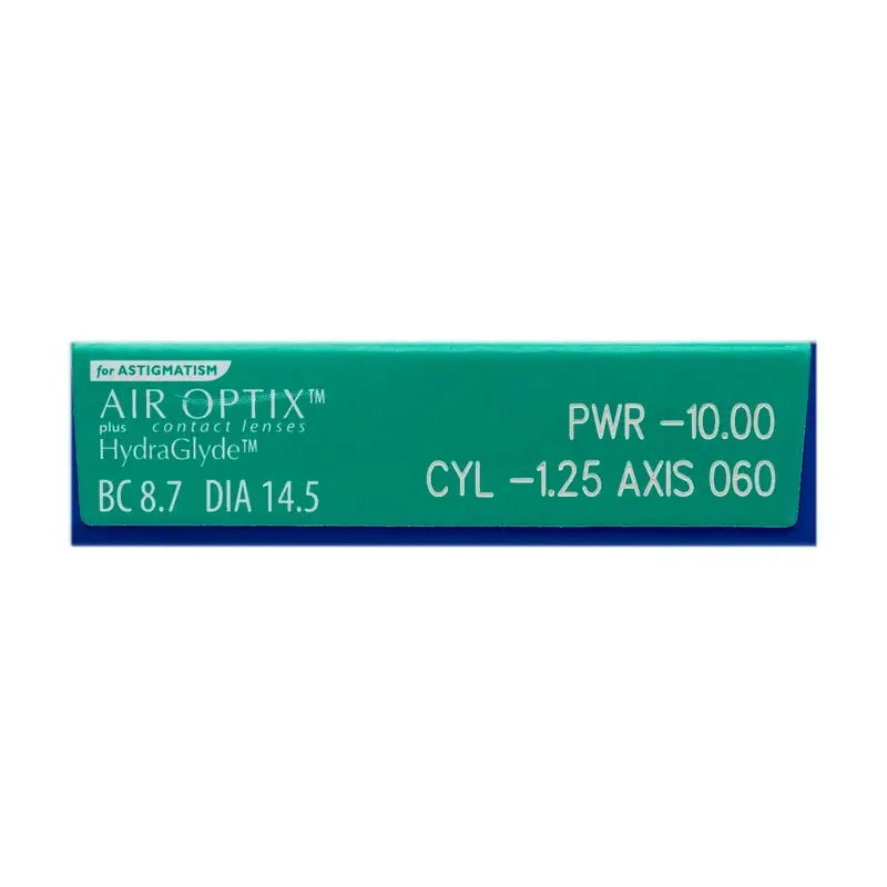 Air Optix Plus HydraGlyde Lentilles toriques mensuelles , 6 unités