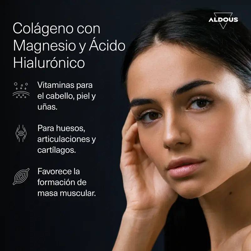 Aldous Bio Collagène Hydrolysé Avec Acide Hyaluronique, Coenzyme Q10, Zinc Et Vitamines, 120 gummies