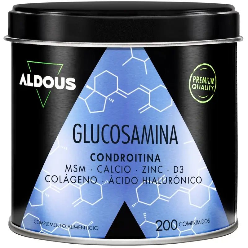 Aldous Bio Glucosamine, Chondroitin, Msm, Collagen, Hyaluronic Acid, Zinc, Calcium & Vitamin D3 , 200 tablets