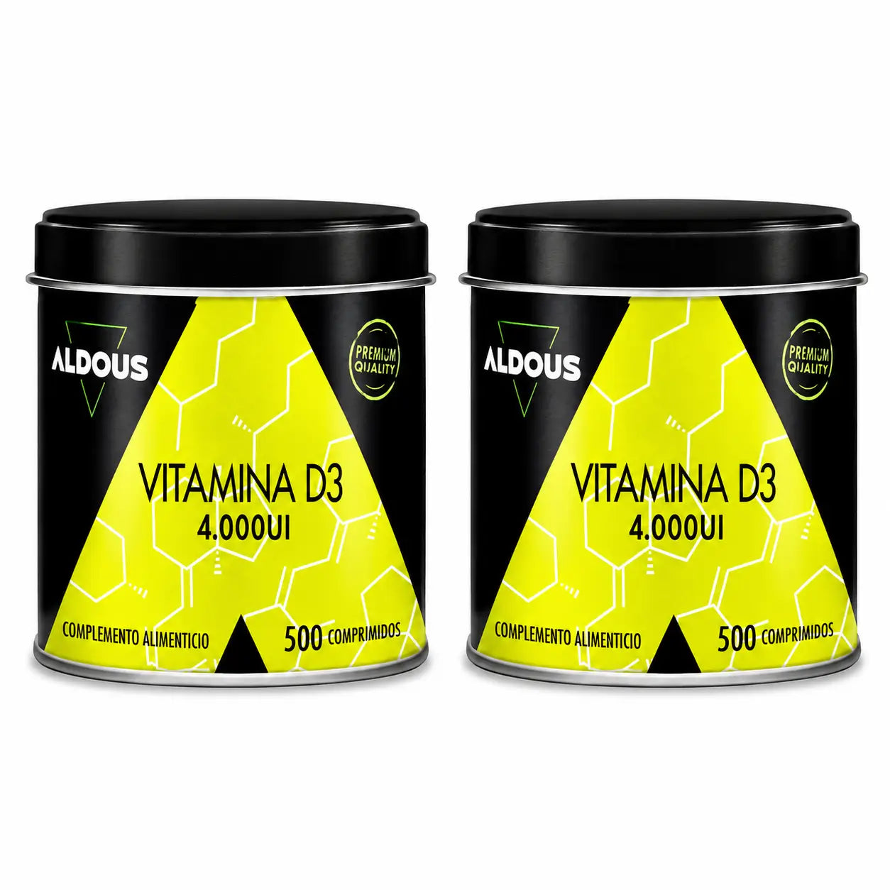Aldous Bio Vitamine D3 4000 IU , 500 Comprimés , pack 2