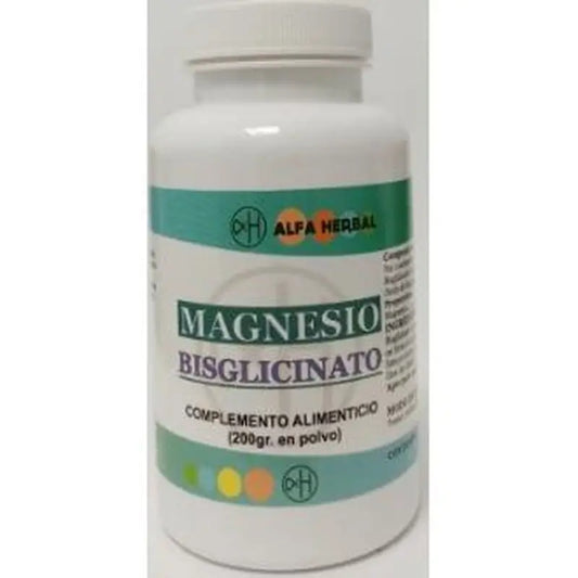 Alpha Herbal Magnesium Bisglycinate Powder 200Gr.