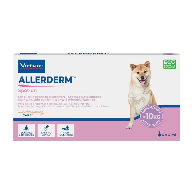 Virbac Allerderm Spot-On 4 ml 6 Pipettes