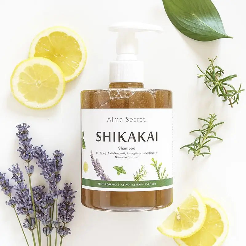 Shampooing Shikakai d'Alma Secret (chute de cheveux, graisse, pellicules et dermatite)