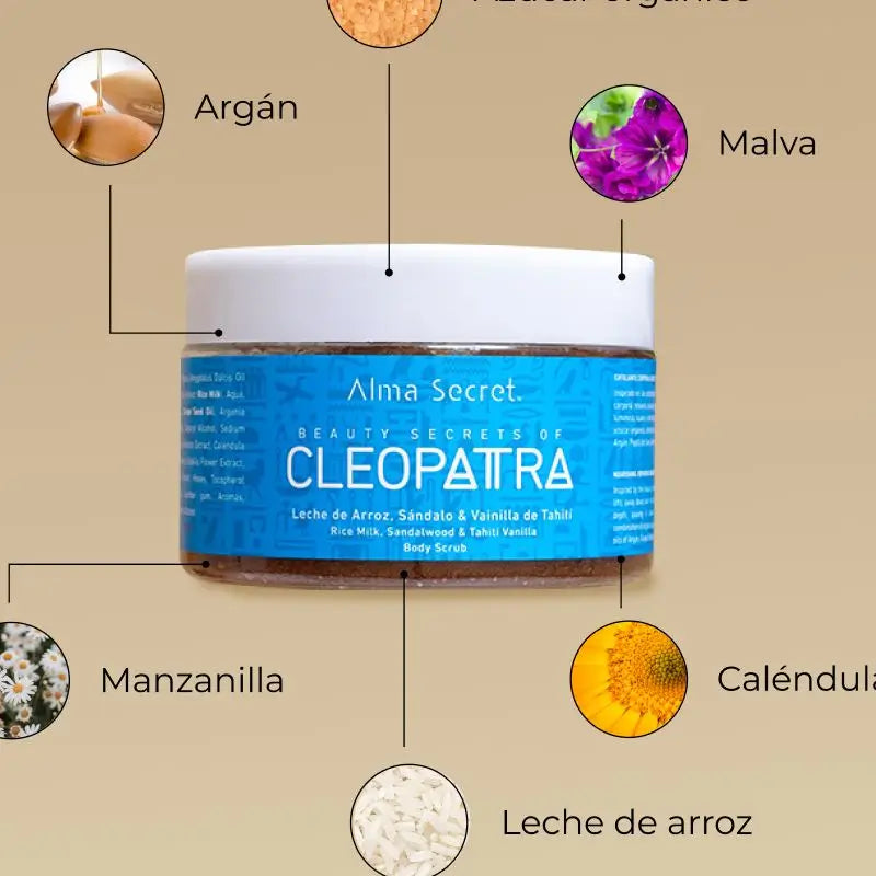 Gommage au lait de riz au bois de santal et à la vanille d'Alma Secret Cleopatra