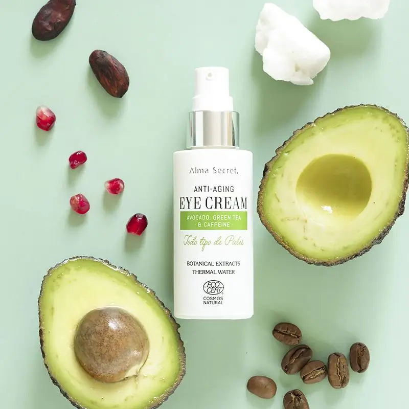 Alma Secret Contour des yeux anti-âge à l'avocat, au thé vert et à la caféine