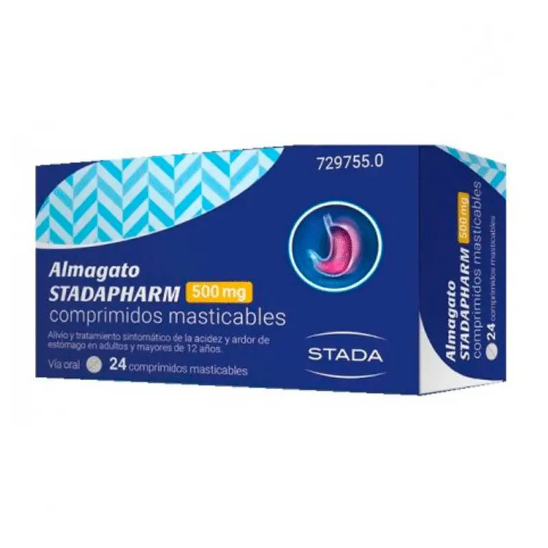 Almagate Stadapharm 500 mg, 24 chewable tablets