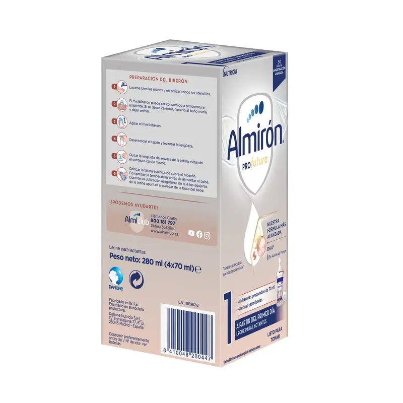 Almiron Profutura 1 Mini Bouteille, 4 x 70 ml, 280 ml