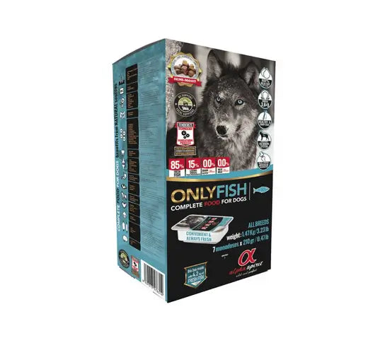 Alpha Spirit Canine Adult Wet Fish Single Dose 9kg, dog food for dogs