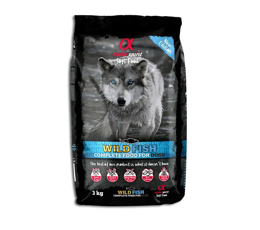 Alpha Spirit Canine Adult Semi-Meaty Fish 3Kg, dog food