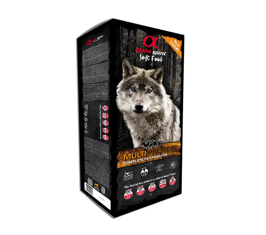 Alpha Spirit Canine Multiproteic Semi-Moist Box 9Kg, dog food
