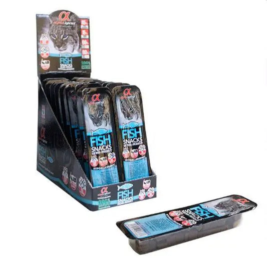 Alpha Spirit Canine Snack Fish Box 16X35Gr, snack for dogs