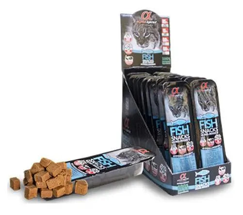 Alpha Spirit Feline Snack Fish Snack Box 16X35Gr, wet cat food