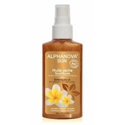 Alphanova Radiant Dry Oil With Glitter 125Ml. Bio