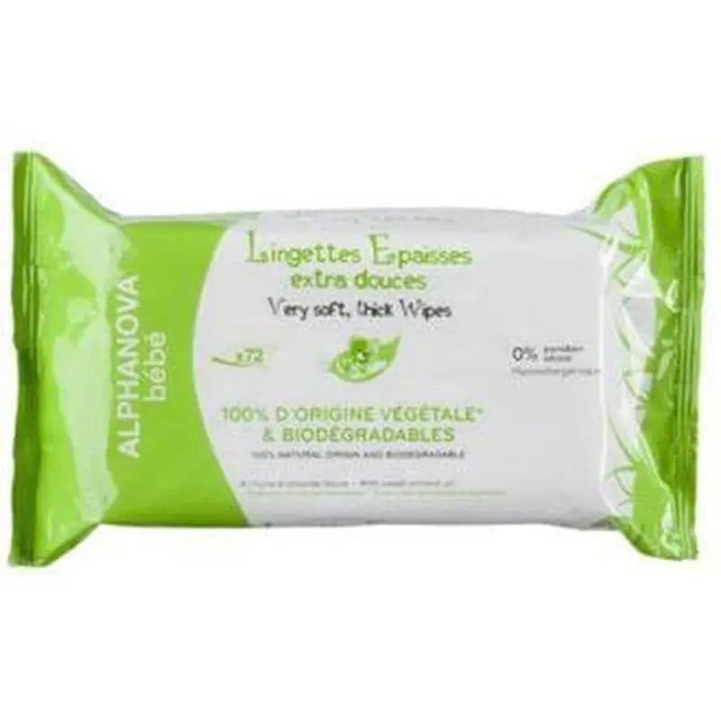 Alphanova Extra Soft Baby Wipes 60Pcs. Bio