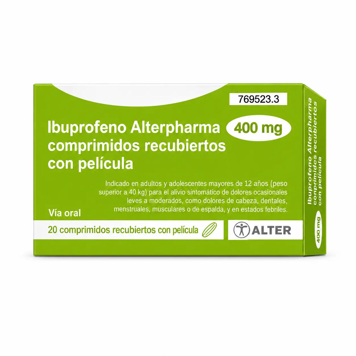 Ibuprofène Alter 400 mg, 20 comprimés