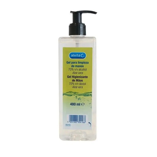 Alvita Hand Sanitising Gel, 480 ml