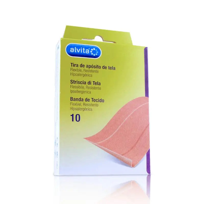Alvita Waterproof Dressing Strip 10 Cm X 6 Cm, 10 Units