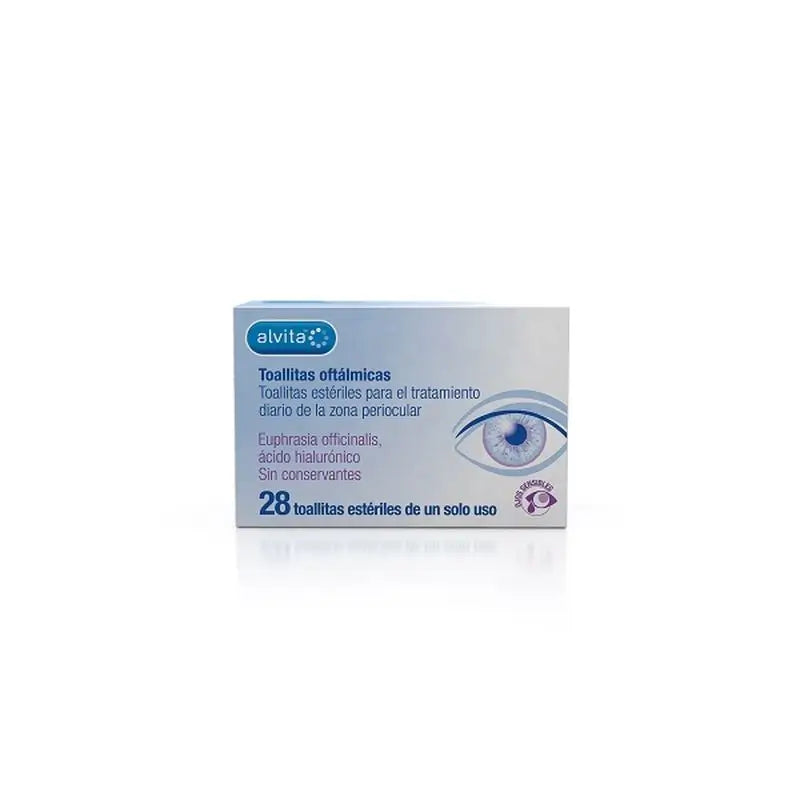 Alvita Ophthalmic Wipes, 28 Units