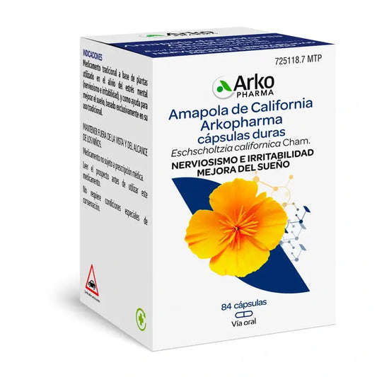 Arkocápsulas California Poppy 84 Capsules Arkopharma