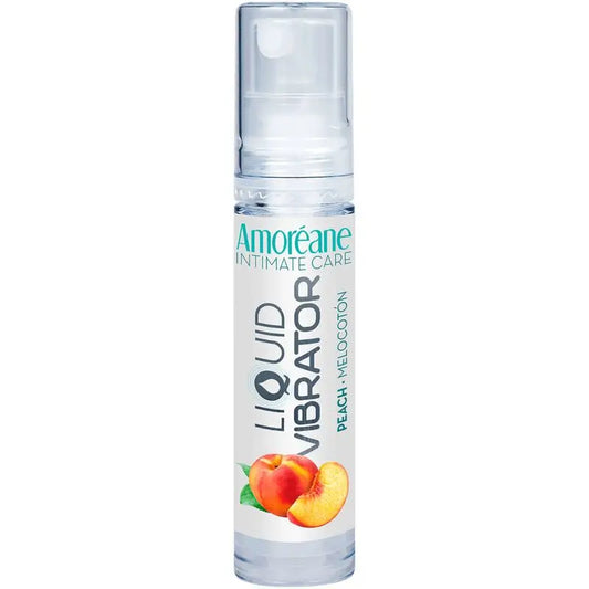 Amoreane Vibrating Liquid Water Based Vibrator Peach 10 Ml