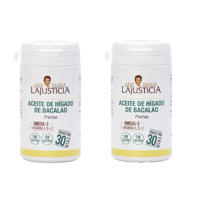 Ana Maria Lajusticia Cod Liver Oil, 2x90 pearls